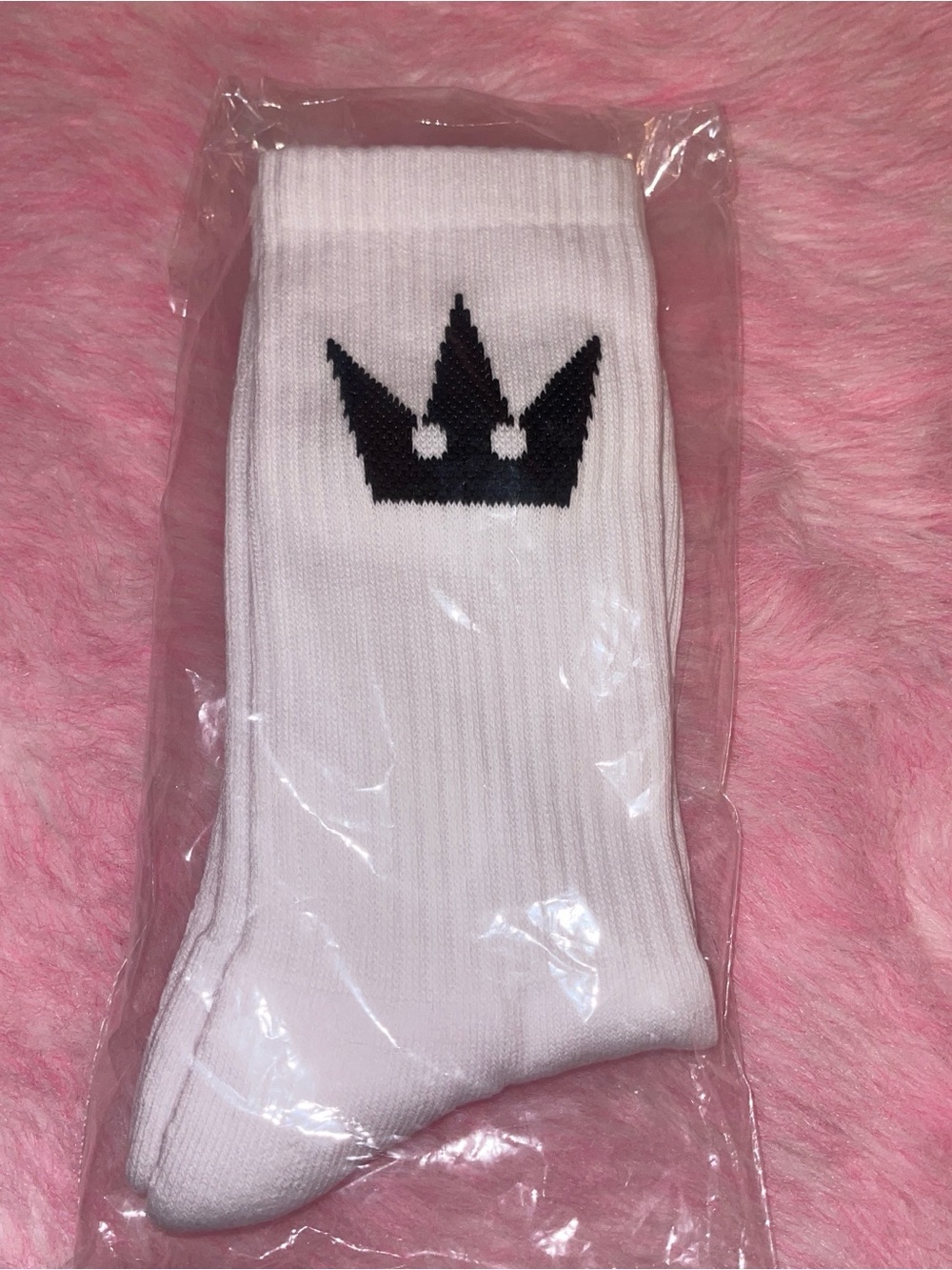 Kingdom hearts 2 crown crew socks sugoi Sora Roxas streetwear goth mickey Mouse